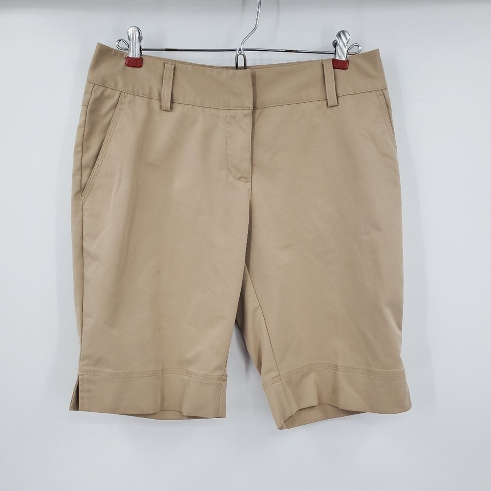 ADIDAS CLIMALITE womens 4 creme walking golf shorts